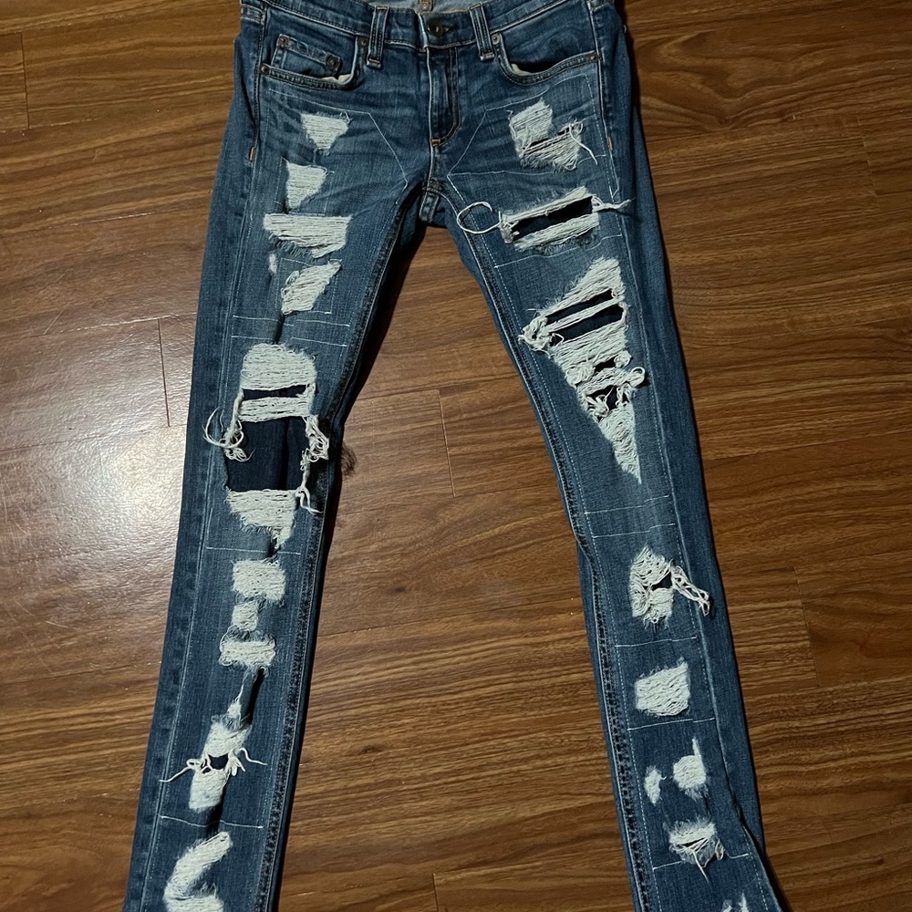 Rag & Bone Distressed Skinny Jeans